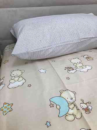 Наволочка Ecotton 40х60 натуральна із бавовни сіра полоса із зірками Коломия