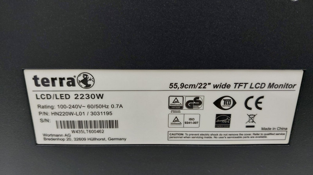 Монітор 22" Terra 2230W Silver-Black (товар вживаний) Луцьк - фото 4