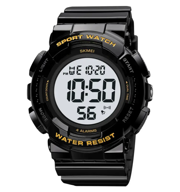 Чоловічий наручний спортивний годинник Skmei 2081 Чорний з золотом /Білий Київ - фото 1