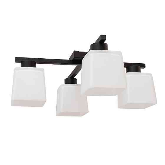 Люстра потолочная на четыре плафона MSK Electric Sakura под лампы Е27 черная NL 16510-4 BK Одесса