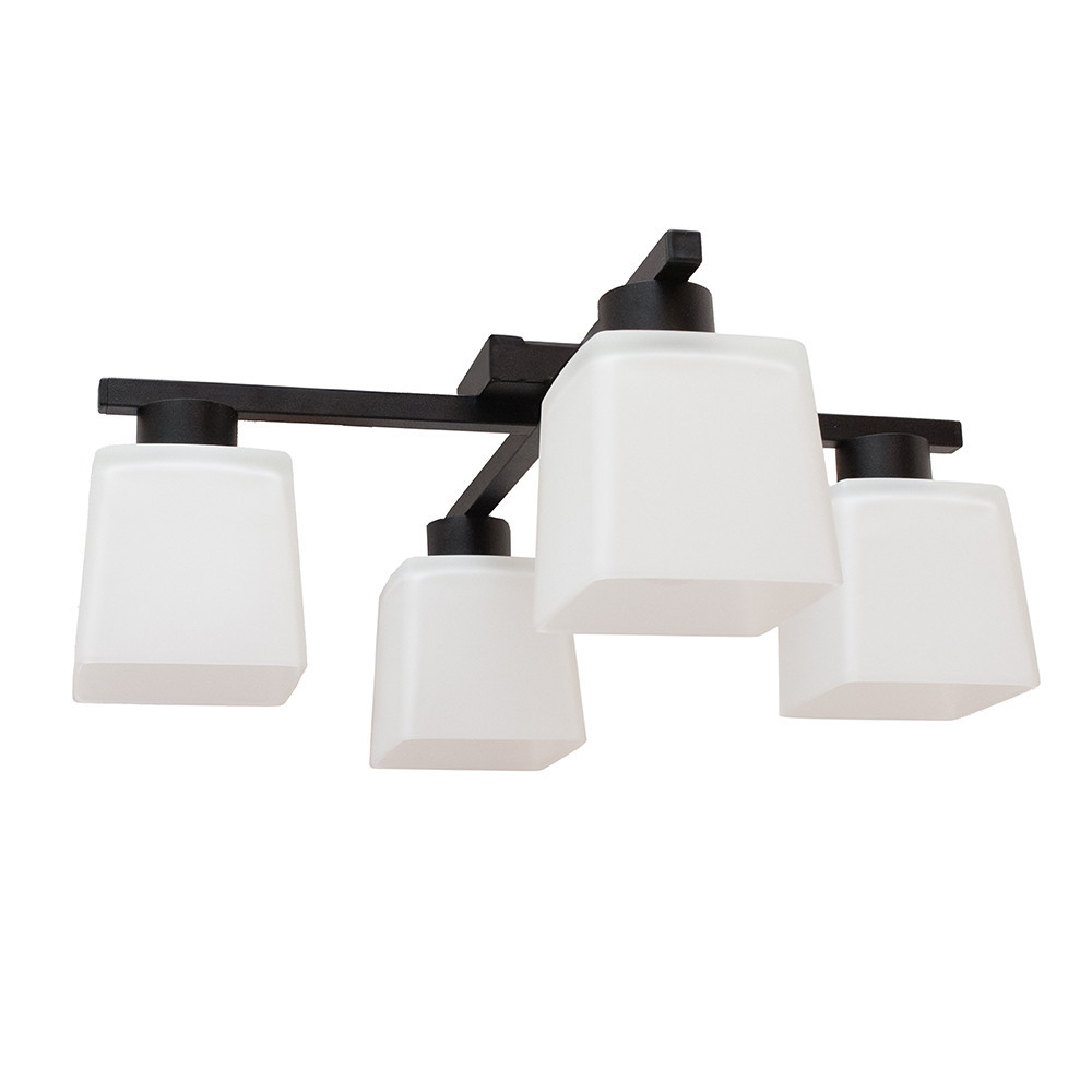 Люстра потолочная на четыре плафона MSK Electric Sakura под лампы Е27 черная NL 16510-4 BK Одесса - изображение 3