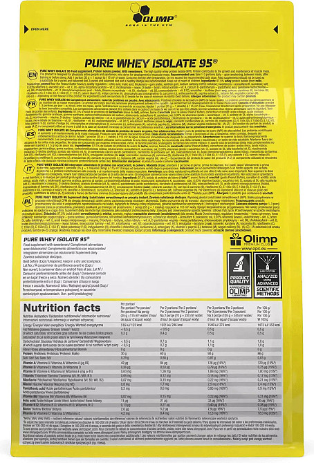 Протеїн Olimp Pure Whey Isolate 95 600 г, ваніль Луцьк - фото 2