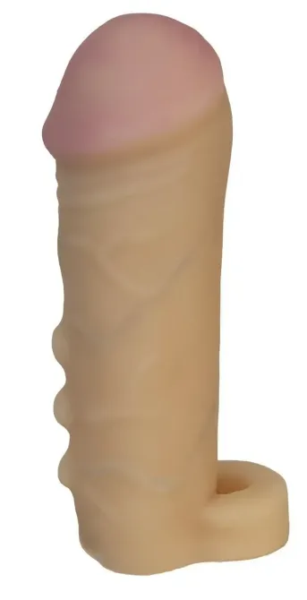 Подовжуюча насадка - презерватив EGZO Ciberskin ES002 ( 15 см х 3 см ) Sex Aura Київ - фото 2