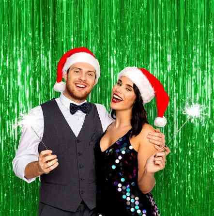 Дождик для фотозоны длинный 4 м на 1 м зеленый Киев