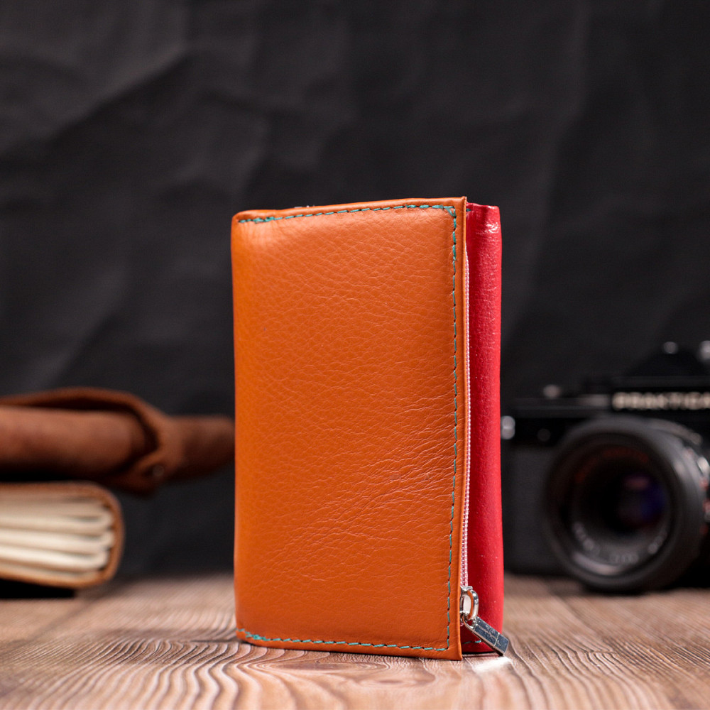 Стильный женский кошелек из качественной натуральной кожи ST Leather 19460 Разноцветный Киев - изображение 9