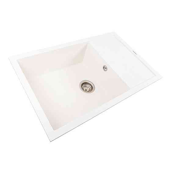 Гранітна мийка VALESO CALYPSO 7950 матова Білосніжна Коломия