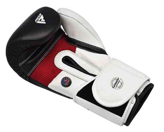 Перчатки боксерские для бокса профессиональные оригинальные натуральная кожа RDX Pro Gel S5 10 унций Киев