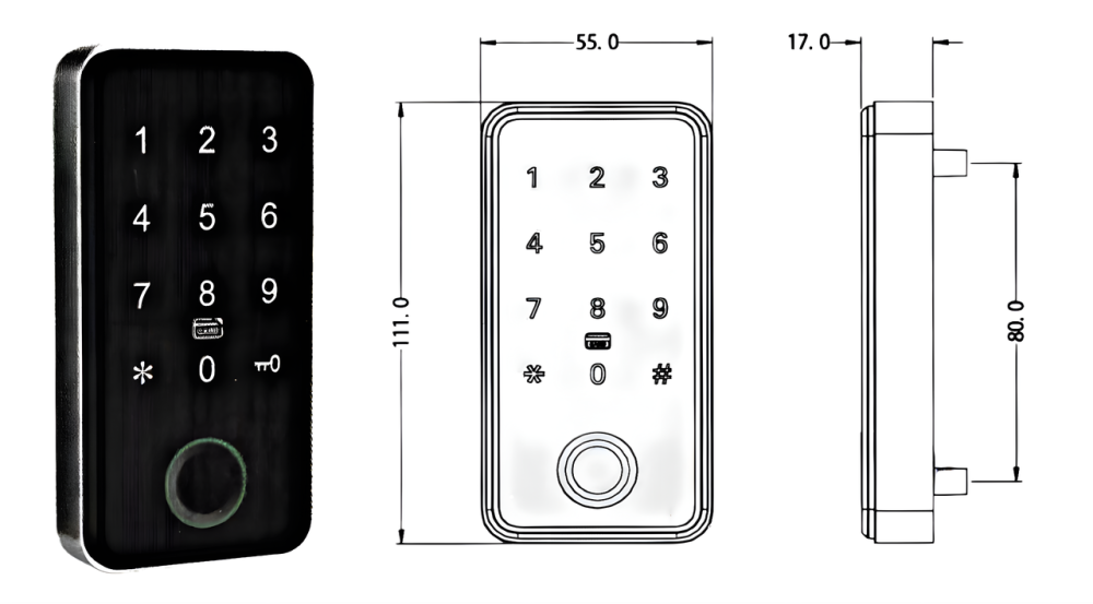 PES Office 6 кодовый мебельный замок Киев - изображение 2