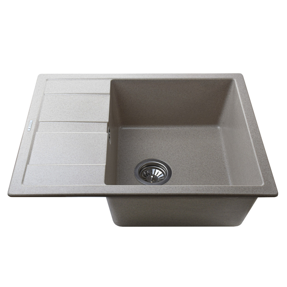 Гранитная мойка Mira ONZA бежевый 650 х 500 мм (000028912) Киев - изображение 3