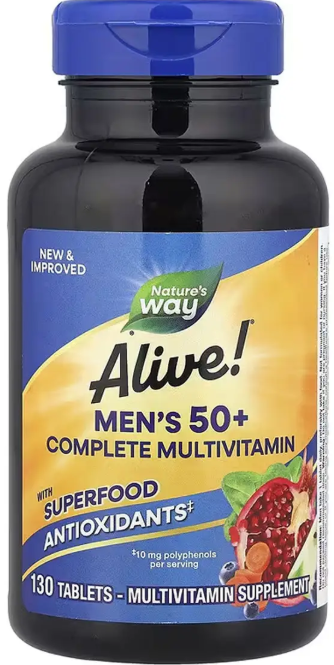 Комплекс мультивітамінів для чоловіків 50+ Nature's Way Men's 50+ Complete Multivitamin 130 таб Київ - фото 1