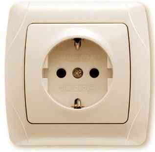 CARMEN Розетка с заземлением крем Viko Харьков