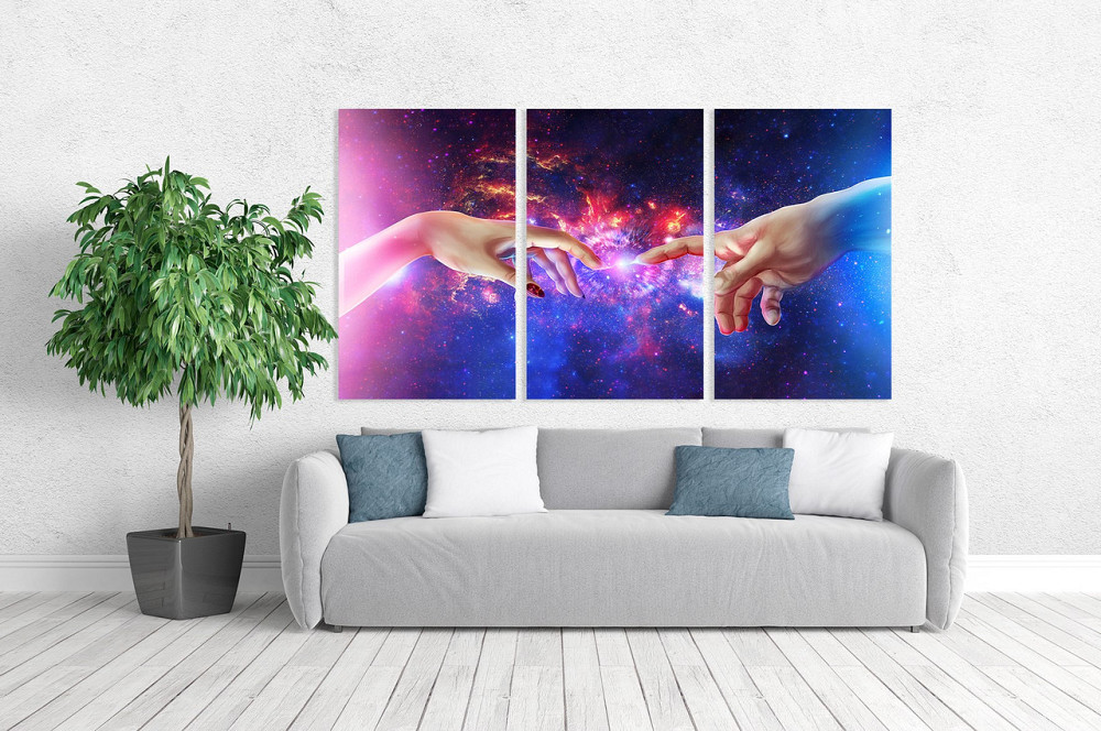 Модульная картина в гостиную / спальню   Руки   ART-263_3A 70х130 см Киев - изображение 2