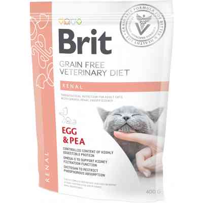 Сухий корм для кішок Brit GF VetDiets Cat Renal 400 г (8595602528332) Вінниця