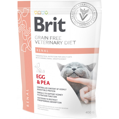 Сухой корм для кошек Brit GF VetDiets Cat Renal 400 г (8595602528332) Винница - изображение 1