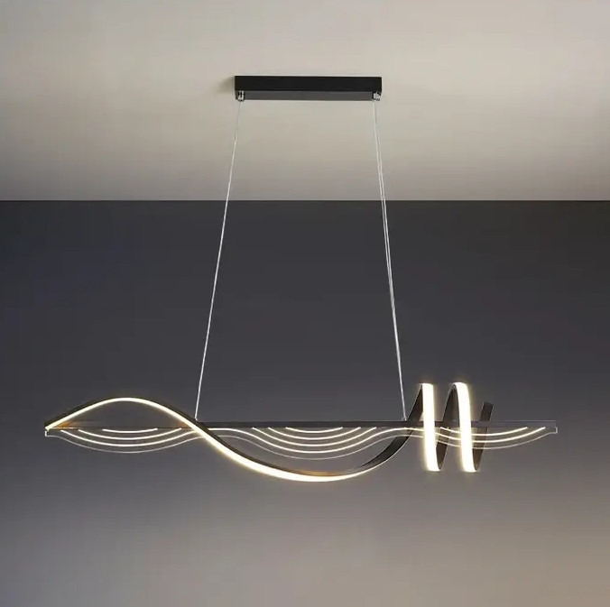 Світлодіодна люстра Меч PJ910 (100см) Чорна Вінниця - фото 1