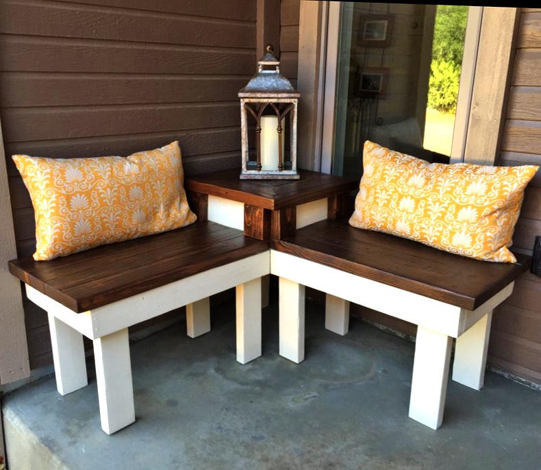 Угловая кухонная скамейка 