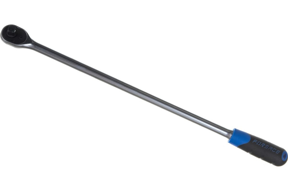 Тріскачка 3/8" (72зуб.) подовжена з прогумованим руків'ям (L-450мм) Одеса - фото 1