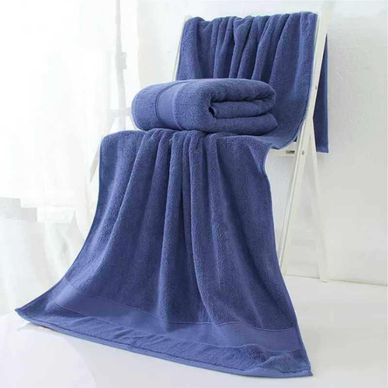 Набор Полотенец Махровых Банных (100% Хлопок) Lovely Svi 2 шт в подарочном пакете размер: 70 на 140 см Синий Киев - изображение 2