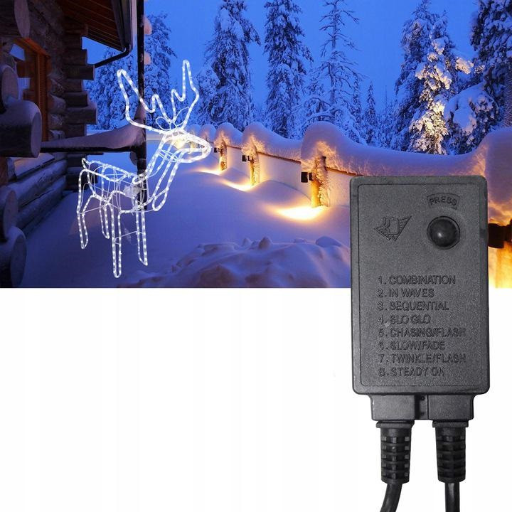 Світлодіодний Олень 300 вогників E25A декорація новорічна Київ - фото 6