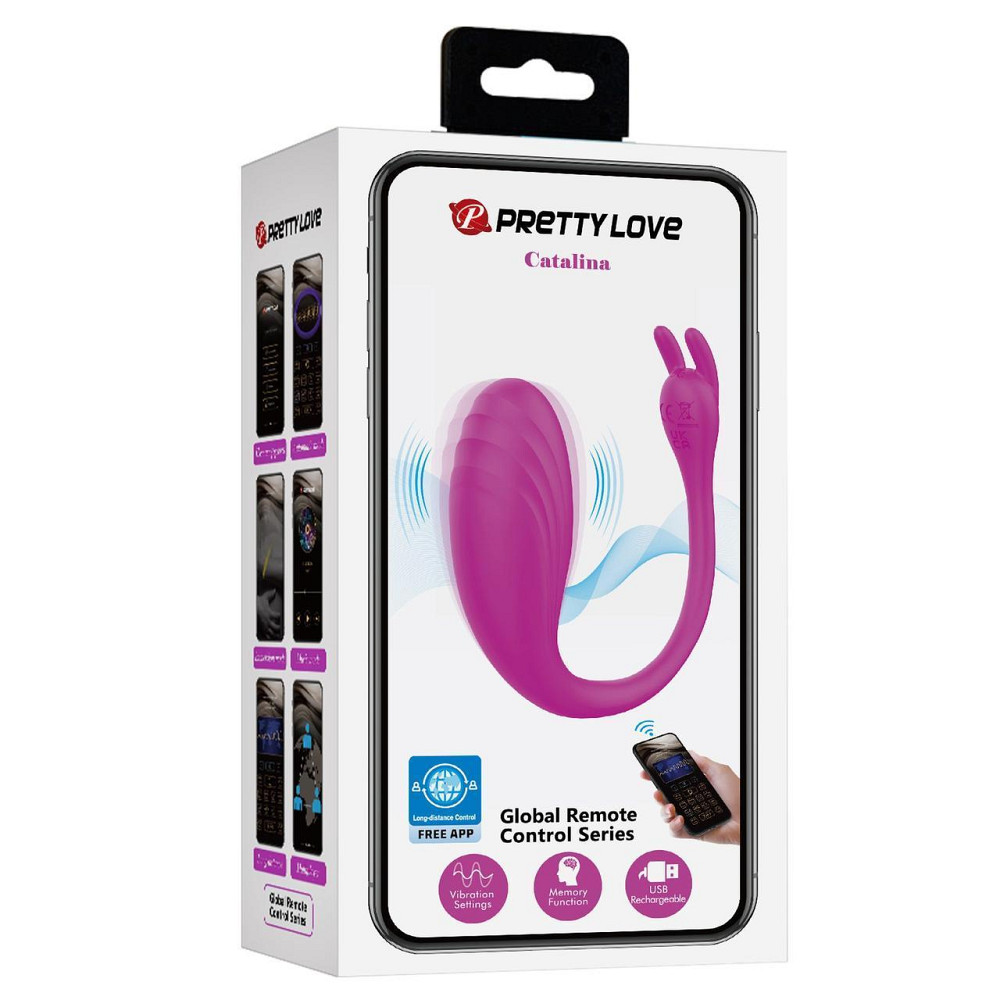Вибратор PRETTY LOVE Catalina, 12 vibration functions Mobile APP Long-distance Control Sex Aura Киев - изображение 4