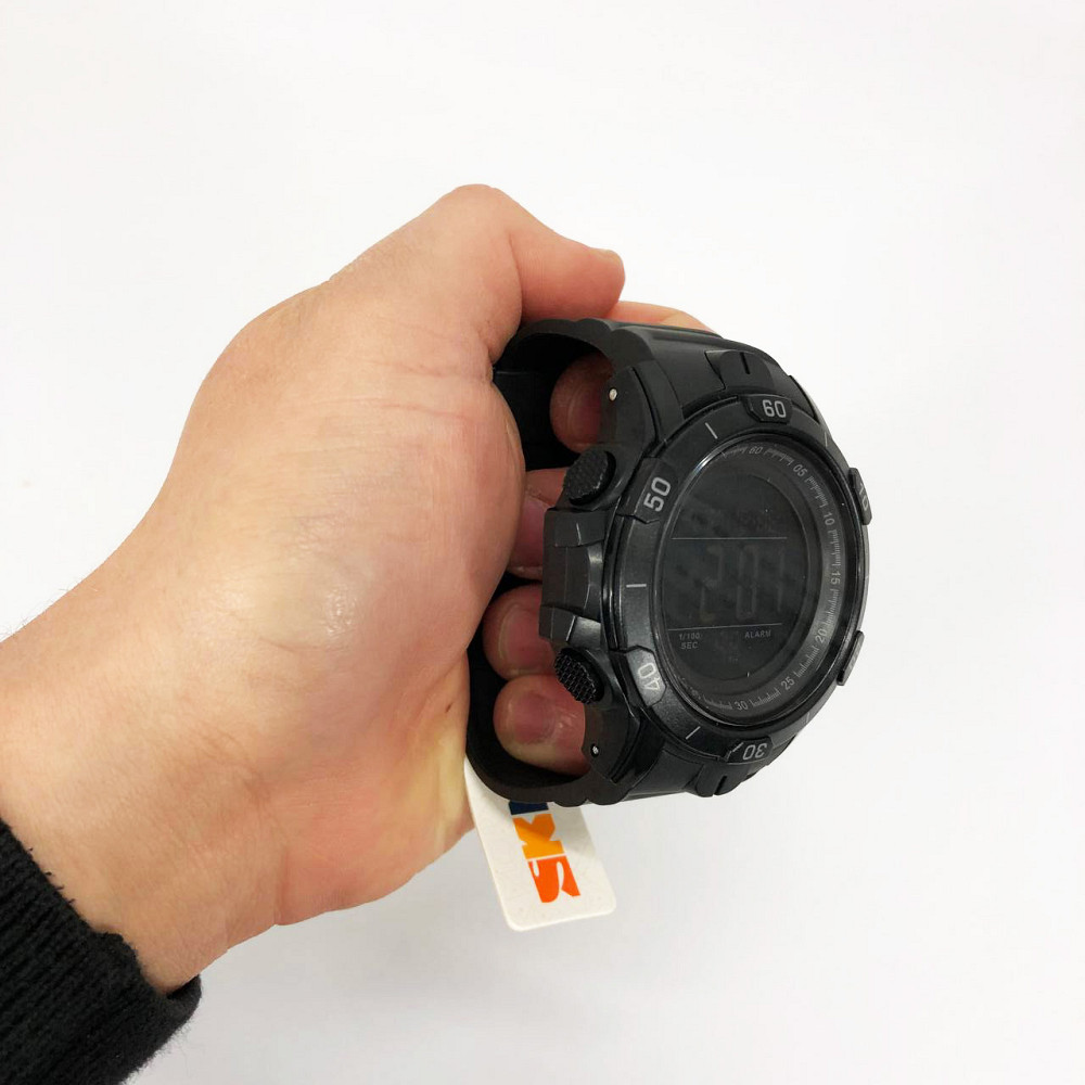 Чоловічі годинники з пластиковим ремінцем SKMEI 1475BK BLACK, Годинники військової тематики CD-46 Івано-Франківськ - фото 7