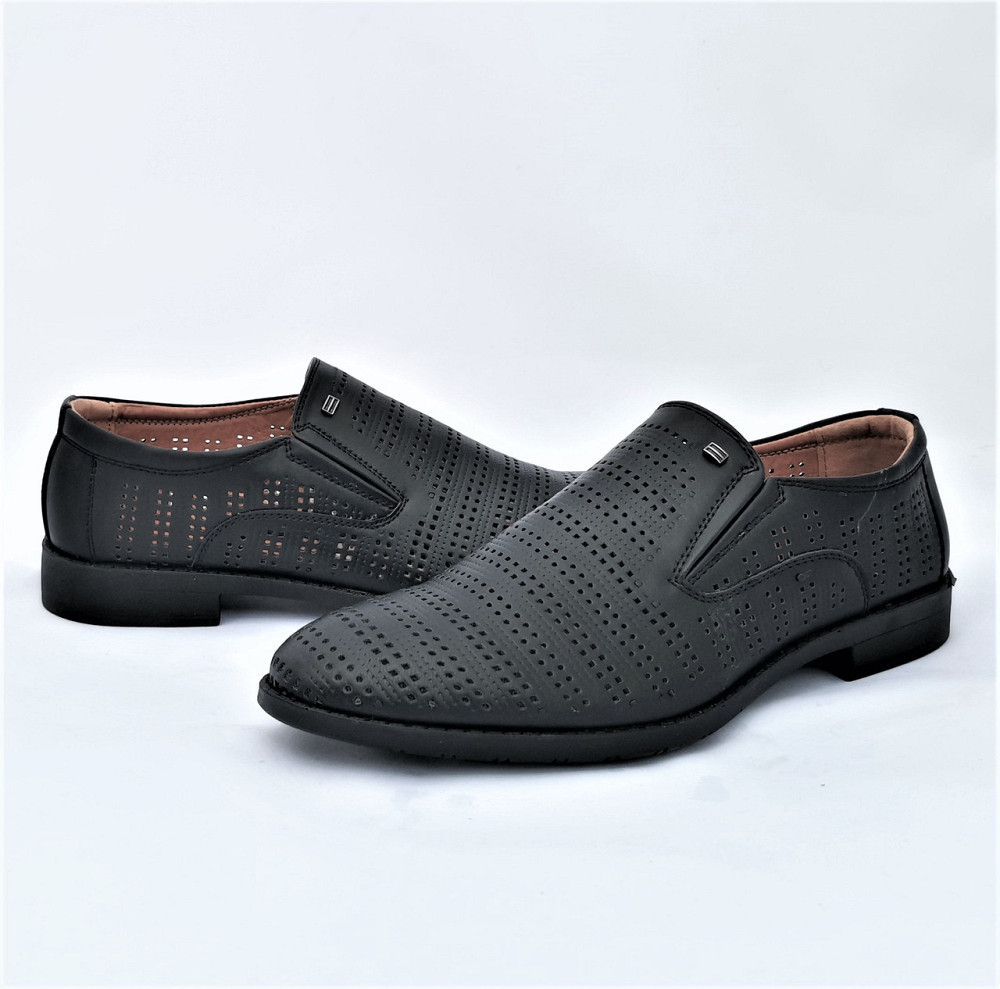 Мужские Мокасины Летние Сеточка Черные Туфли (размеры: 42) Видео Обзор - 58-1 Днепр - изображение 8