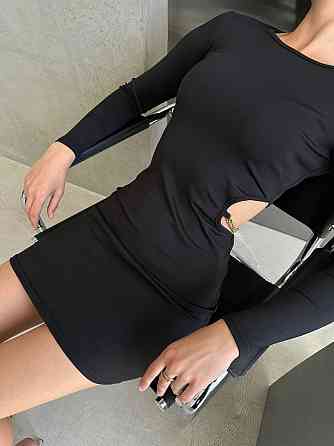 Женское стильное вечернее обаятельное мини платье из микродайвинга Одесса