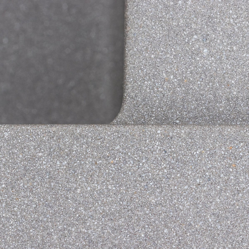 PLATINUM Кухонна мийка гранітна матова 7050 CASCADA Platinum Сірий мусон Київ - фото 8