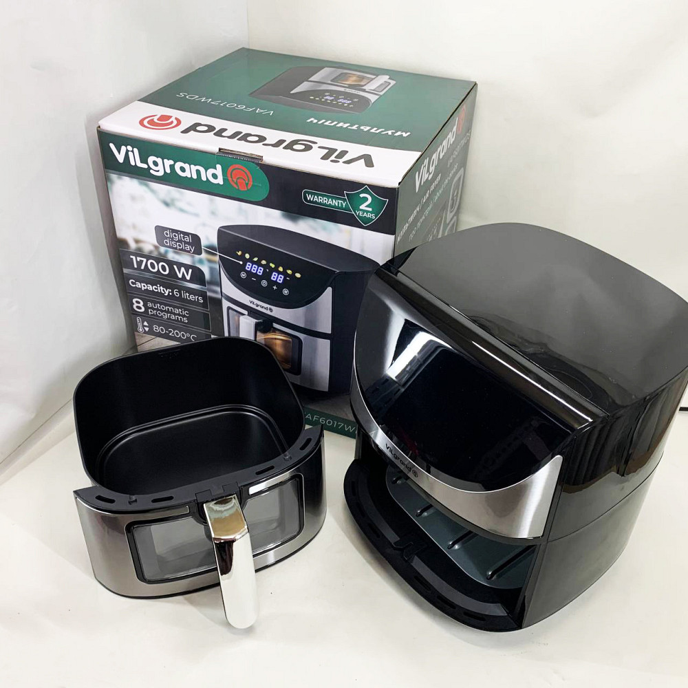 Міні фритюрниця ViLgrand VAF6017WDS 1700 Вт 6 л, Електрофритюрниця, Мультипіч для запіканок DT-43 Івано-Франківськ - фото 2