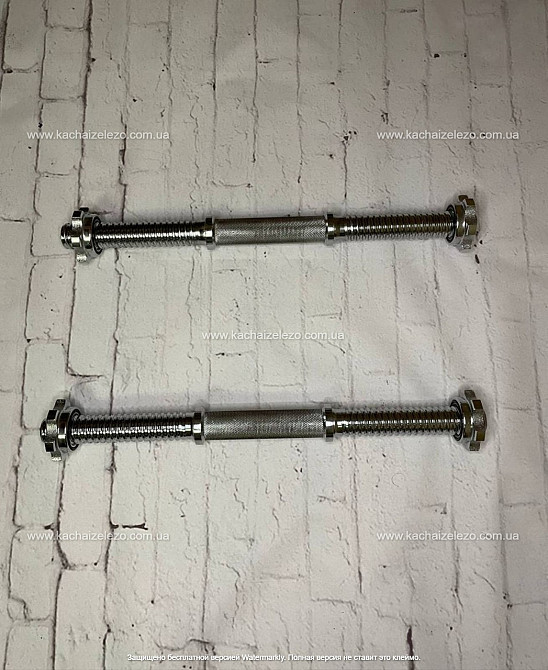 Штанга наборная + W-образный гриф с гантелями 140 кг Гантели, гири, штанги и диски ударостойкий пластик Киев - изображение 9