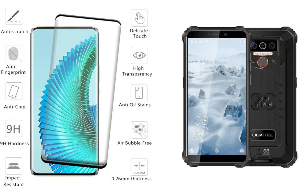Защитное стекло HyperGlass Pro для Oukitel WP5, WP5 Pro – максимальная чувствительность и защита Киев - изображение 2