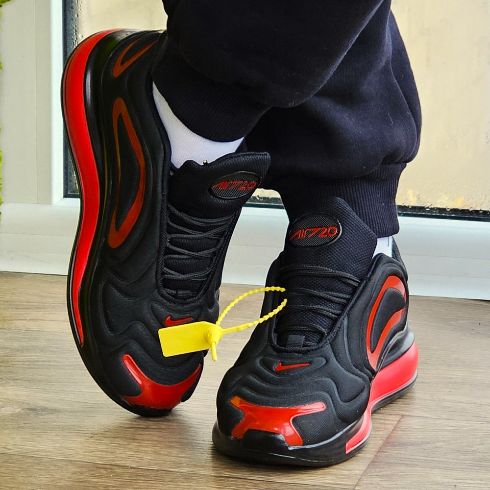 Кроссовки Nike 720 Чёрные и Красные Мужские Найк с Амортизацией (размеры: 42) Днепр - изображение 3