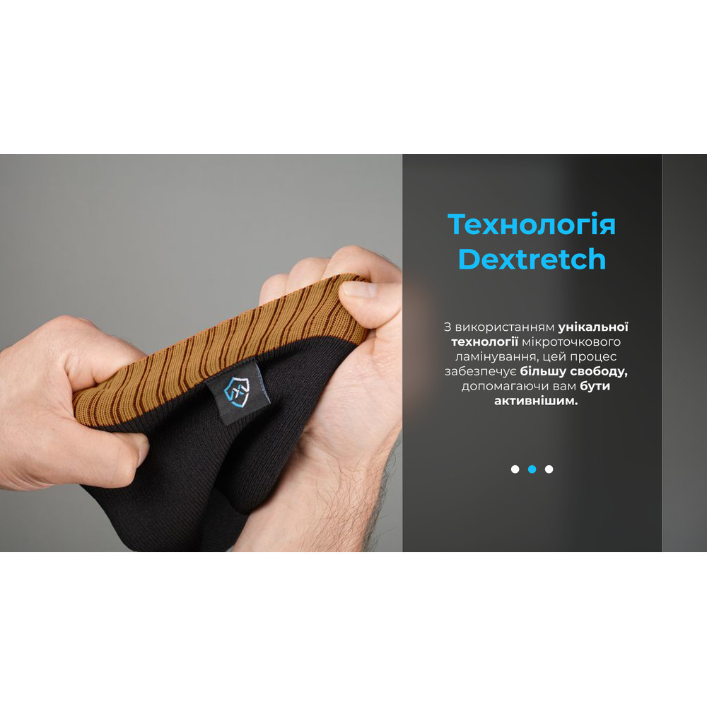 Носки водонепроницаемые Dexshell Hytherm Pro Socks, размер S, черные с коричневой полосой Киев - изображение 2