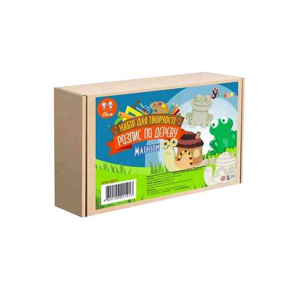 Набір дитячої творчості Розпис по дереву "Магніти-равлик та жабка" РД-013 Вінниця