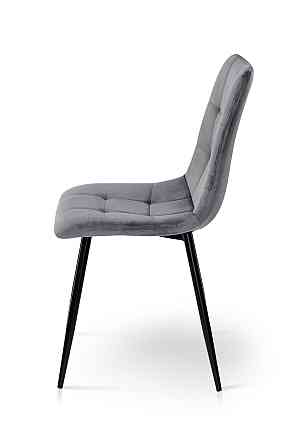 Стілець Віллі чорний/ велюр сірий Київ