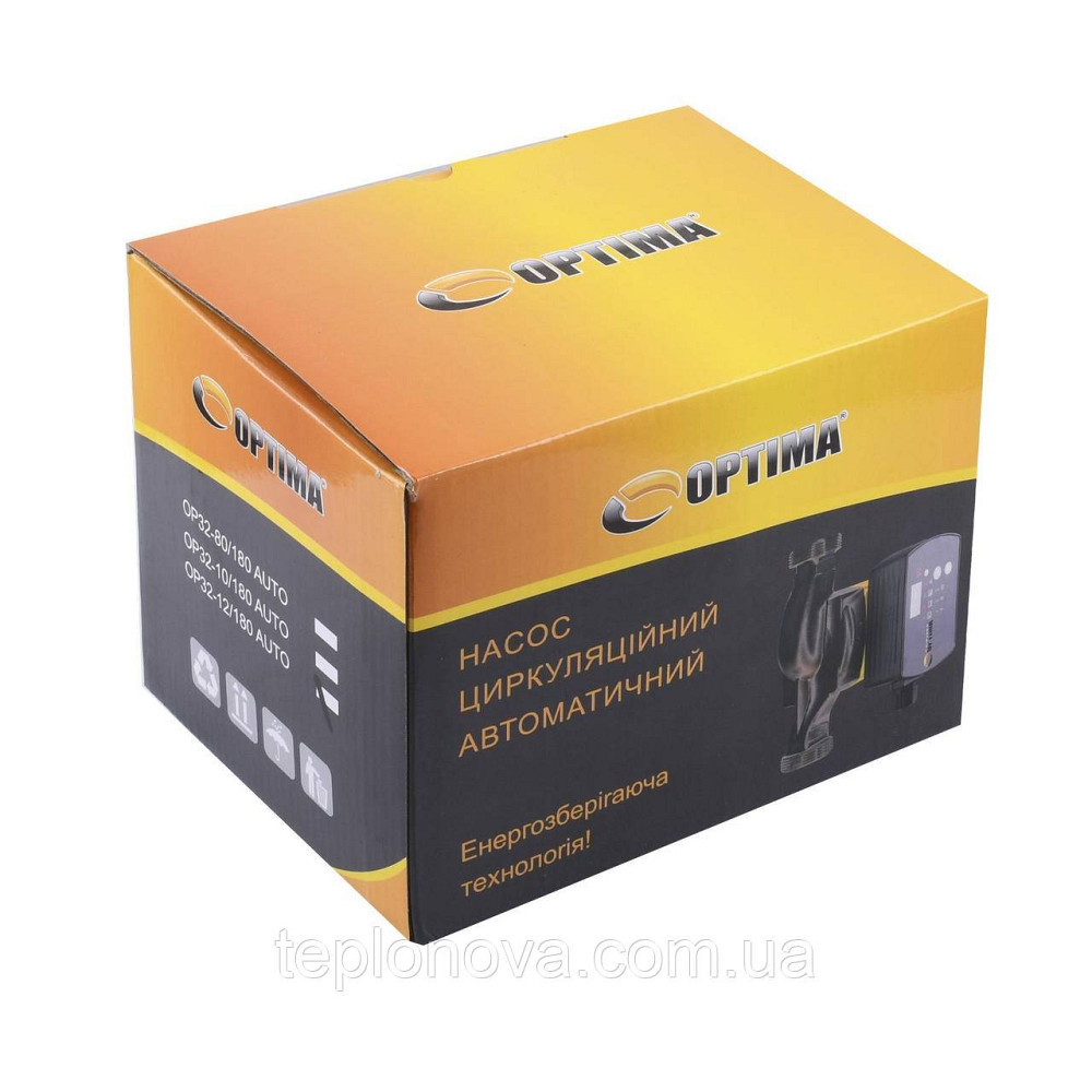 Насос циркуляційний енергоощадний Optima OP32-12AUTO 180 мм + гайки Чернівці - фото 4
