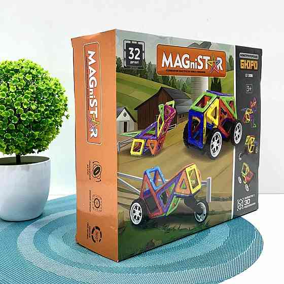 Конструктор магнітний Limo Toy Транспорт 32 деталі (LT3006) Чернигов