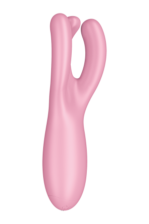 Гибкий смарт вибратор Satisfyer Threesome 4 Connect App розовый Sex Aura Киев