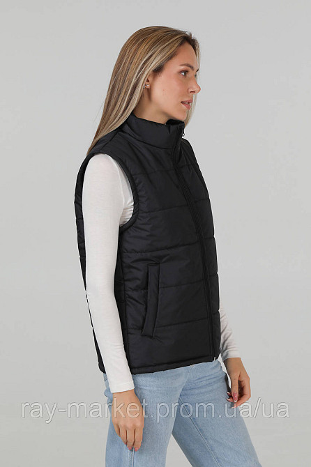 Жилет стьобаний Ray Basic жіночий утеплений чорний (U0601W-Black) Київ - фото 3