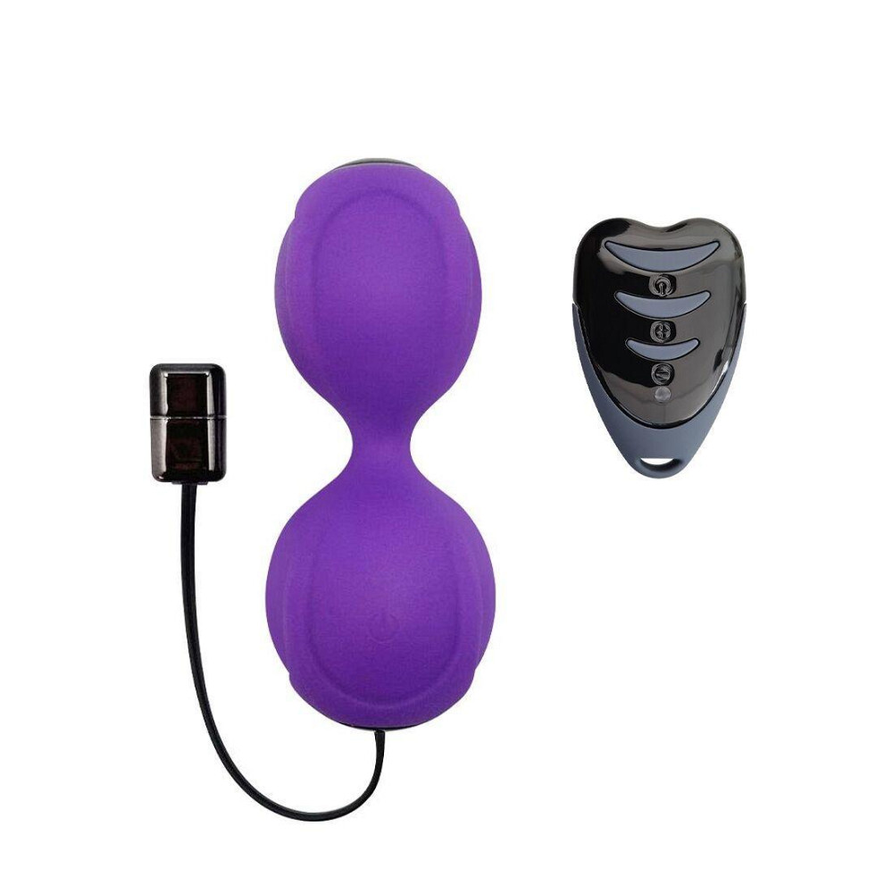 Вагинальные шарики с вибрацией Adrien Lastic Kegel Vibe Purple, диаметр 3,7см Sex Aura Киев - изображение 1
