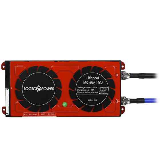 Smart BMS плата LP LiFePO4 48V 16S Dis 150A Ch 75A UART+RS485+CAN Киев