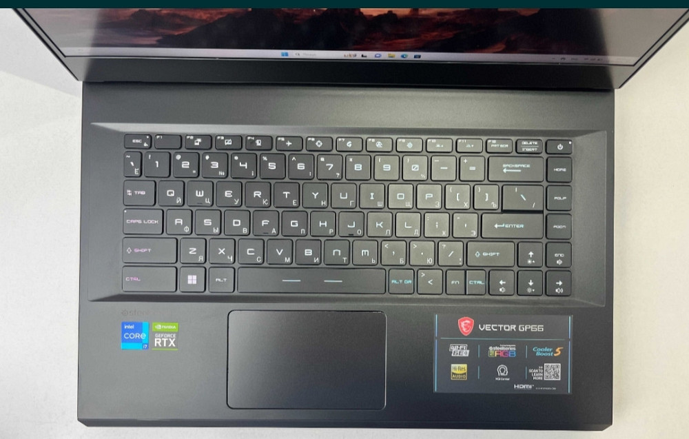 Ноутбук: MSI Vector GP66, RTX, 3080Ti, 16Gb, i7-12700H, RAM 64Gb, DDR5, SSD 2 Tb. Київ - фото 2