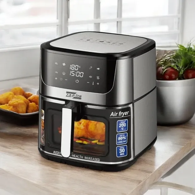 Аэрофритюрница Zepline ZP-127 12,5 л, 4000 Вт, конвекция, гриль, антипригарное покрытие, таймер Одесса - изображение 7