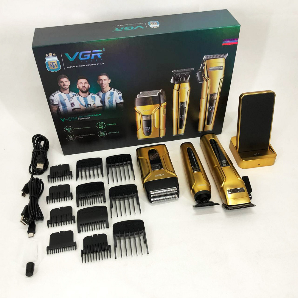 Тример для скронь VGR V-694, Машинка для стрижки волосся і потилиці Машинка стрижки окантовки PA-57 Івано-Франківськ - фото 9