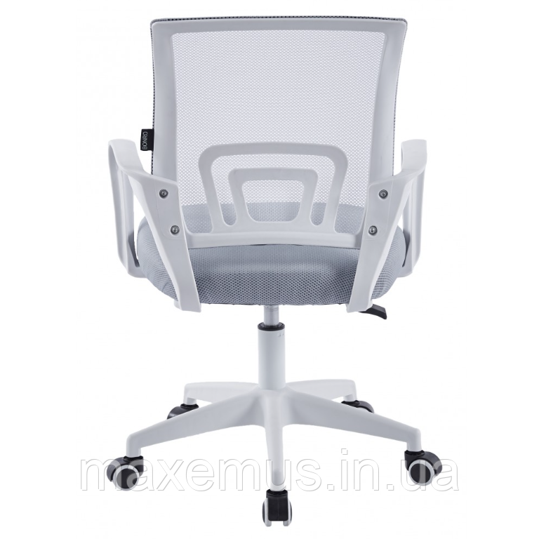 Офисное кресло с подлокотниками BN 619 компьютерное кресло с сетчатой спинкой бело-серое Мостиска - изображение 6