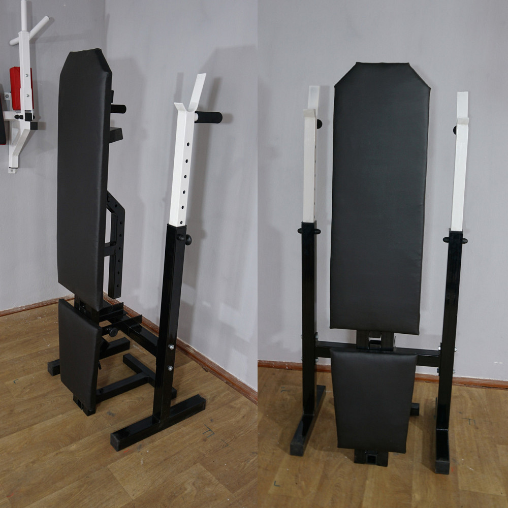 Скамья для жима со стойками Стойки, скамьи для жима и приседаний регулируемая складная Киев - изображение 5