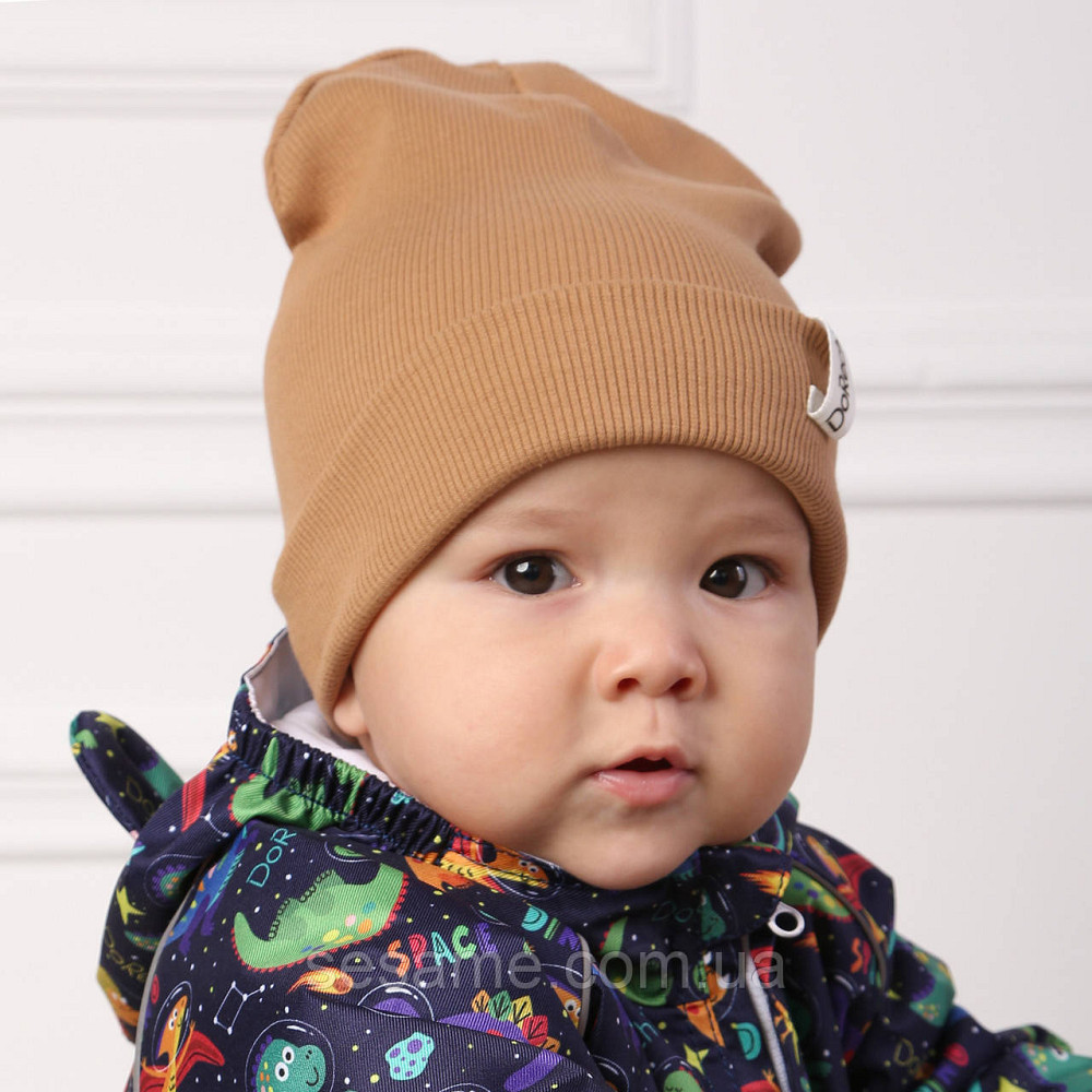 Дитяча Шапка Демісезонна Бежева 44-48 Харків - фото 2