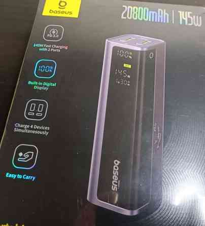 PowerBank BASEUS 145W ПОТУЖНИЙ Павербанк для Ноутбука MacBook PRO AIR Киев