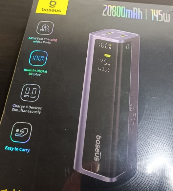 PowerBank BASEUS 145W ПОТУЖНИЙ Павербанк для Ноутбука MacBook PRO AIR Киев - изображение 2