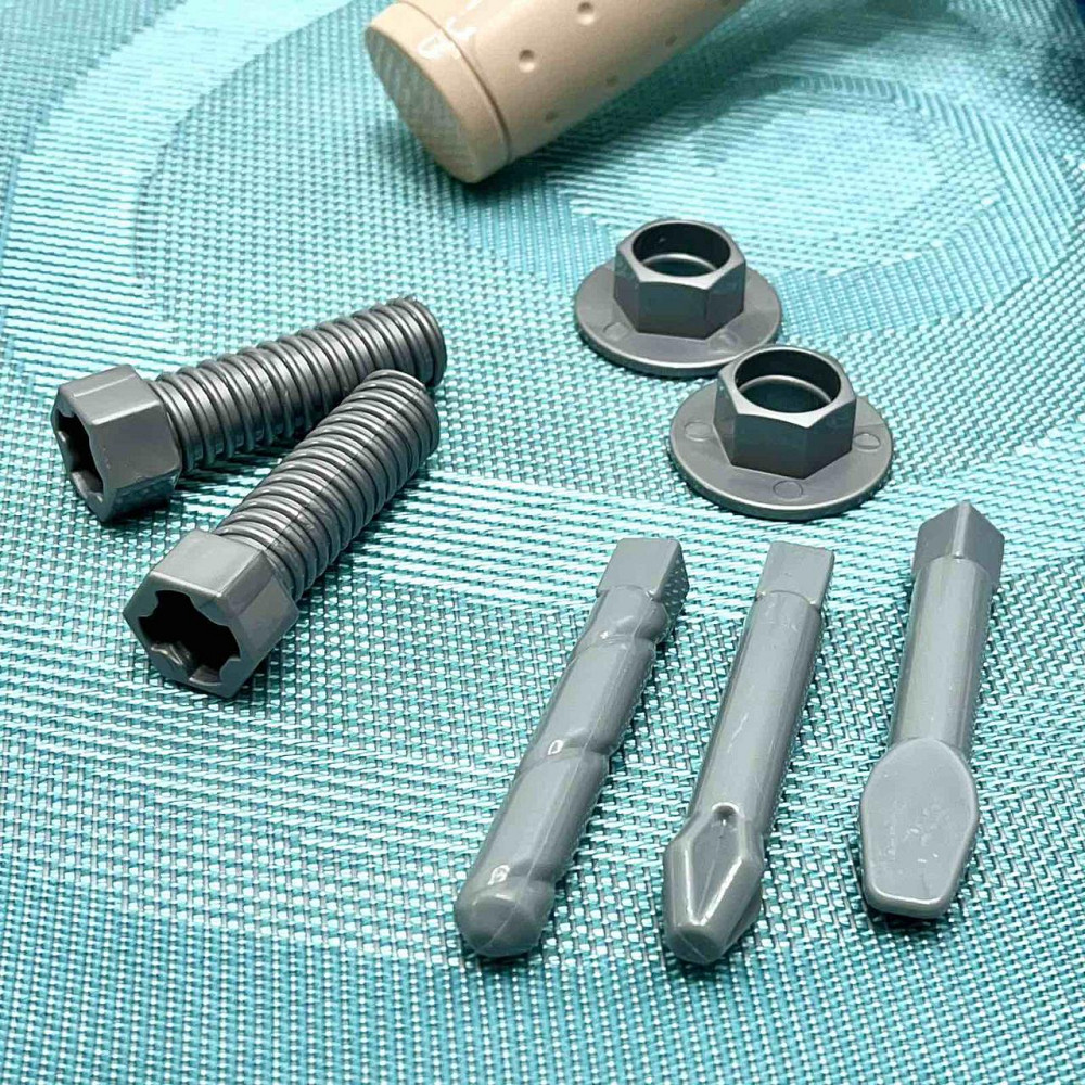 Набір інструментів з перфоратором 29-22-7,5см Синьо-бежевий (6812) Чернігів - фото 2